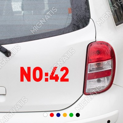 Kişiye Özel Kapı Numarası Sticker Yapıştırması