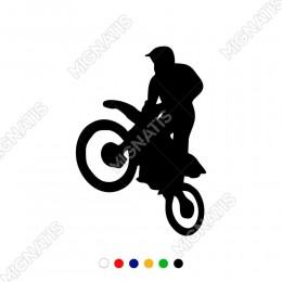 Motor Yarışı Motocross Sticker Yapıştırma