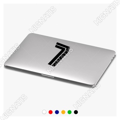 Ortasında Çizgi Olan 7 Numara Sayısı Etiket Sticker Yapıştırma