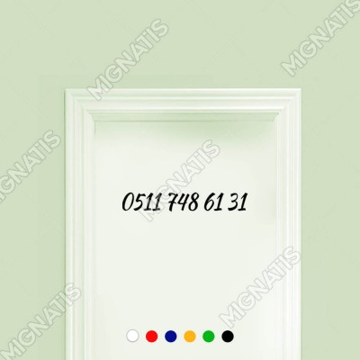 Telefon Numarası Özel Sticker Araç Araba Motor Sticker 2 Adet