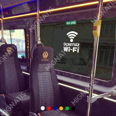 Ücretsiz Wifi Simgesi Sticker Yapıştırma