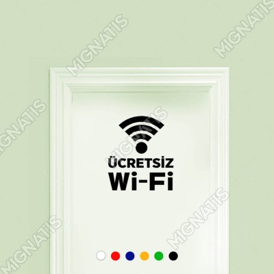Ücretsiz Wifi Simgesi Sticker Yapıştırma