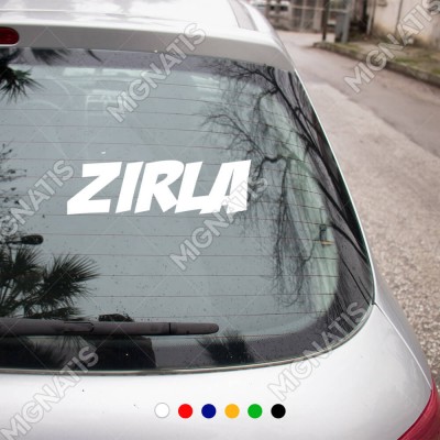 Zırla Yazısı Araç ve Duvar İçin Sticker Yapıştırma