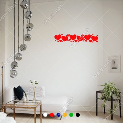 Büyüklü Küçüklü Kapler Bordür Süsleme 60x10 cm Duvar Sticker