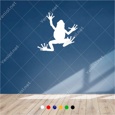 Yukarıya Doğru Giden Kurbağa Yavrusu 60x60 cm Duvar Sticker