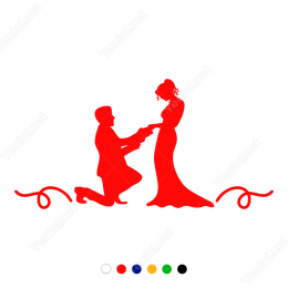 14 şubat Sevgililer Günü İndirimi Sticker Yapıştırma