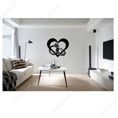 14 Şubat Sevgililer Günü Tektaş Ve Alyans 110x110cm Sticker