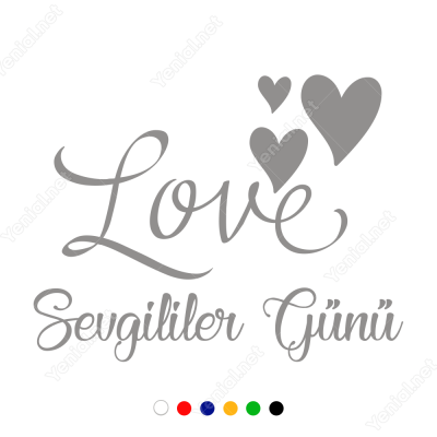 14 Şubat Sevgililer Love Yazısı 110x110cm Sticker Yapıştırma 14 Şubat Sevgililer Love Yazısı 110x110cm Sticker Yapıştırma
