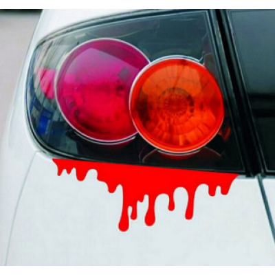 Kan Efekti Blood Stickeri Araç Farı İçin Yapıştırma Kan Efekti Blood Stickeri Araç Farı İçin Yapıştırma