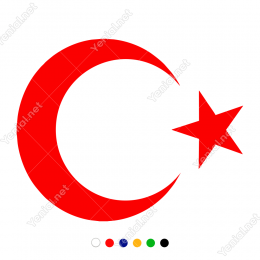Ay Yıldız Araba Oto Sticker, Çıkartma Yapıştırma 