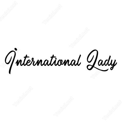 International Lady Yapıştırma Etiket 