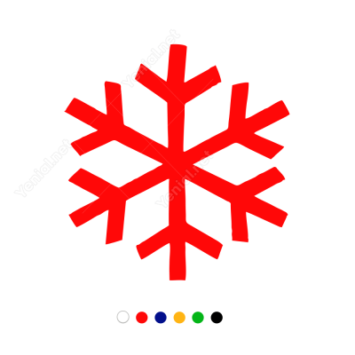 Kar Tanesi Sticker Çıkartma Kar Tanesi Sticker Çıkartma