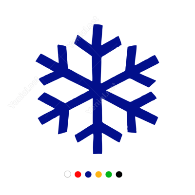 Kar Tanesi Sticker Çıkartma Kar Tanesi Sticker Çıkartma