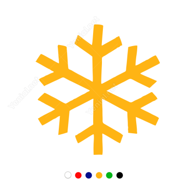 Kar Tanesi Sticker Çıkartma Kar Tanesi Sticker Çıkartma