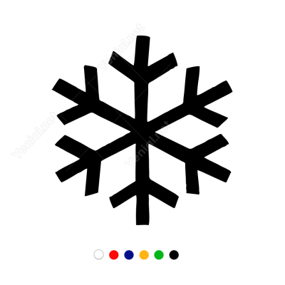 Kar Tanesi Sticker Çıkartma Kar Tanesi Sticker Çıkartma