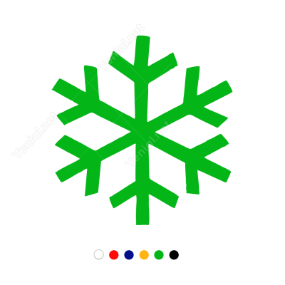 Kar Tanesi Sticker Çıkartma Kar Tanesi Sticker Çıkartma
