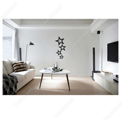 Küçükten Büyüğe Doğru Yıldız Sticker Yapıştırma