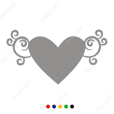 Sevgililer Günü Desenli Kalp 10x110cm Sticker