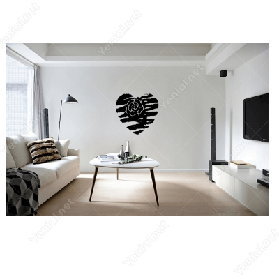 Sevgililer Günü Kalp 110x110cm Sticker Yapıştırma