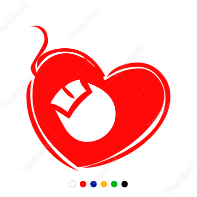 Sevgililer Günü Kalp Motifi 115x100cm Yapıştırma