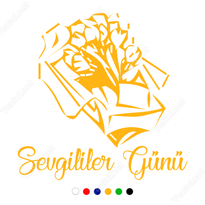 Sevgililer Günü Yazısı ve Çiçeksepeti Sticker Yapıştırma Sevgililer Günü Yazısı ve Çiçeksepeti Sticker Yapıştırma