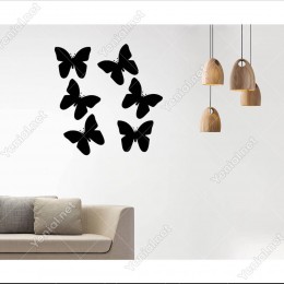 Uçan Kelebekler Duvar Sticker -  58x60cm