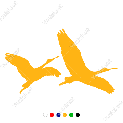 Uçan Kelebekler Duvar Sticker -  58x60cm