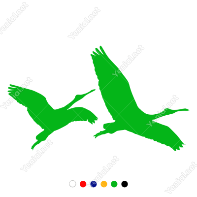 Uçan Kelebekler Duvar Sticker -  58x60cm