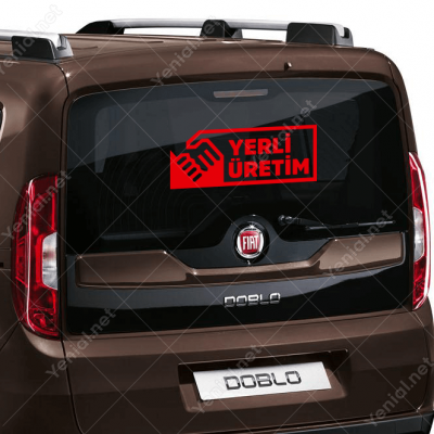 Yerli Üretim Logo Sticker Çıkartma