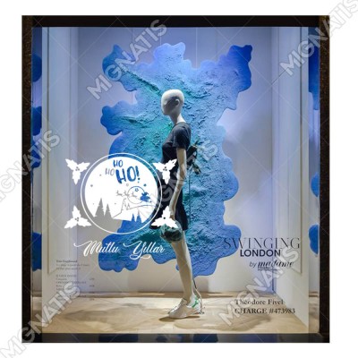 Silindir İçinde Geyik ve Ho ho Ho Mutlu Yıllar Yazısı Yılbaşı Süslemeleri