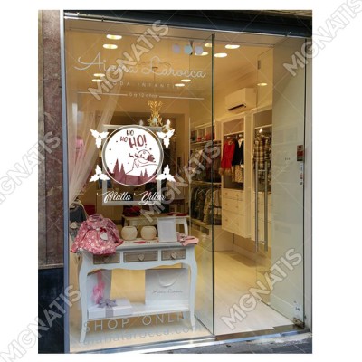 Silindir İçinde Geyik ve Ho ho Ho Mutlu Yıllar Yazısı Yılbaşı Süslemeleri