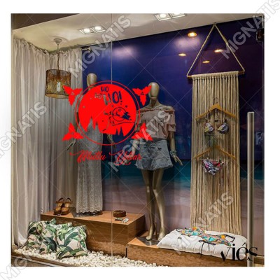 Silindir İçinde Geyik ve Ho ho Ho Mutlu Yıllar Yazısı Yılbaşı Süslemeleri