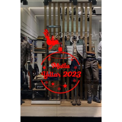 Sevimli Kuş Hediye Paketi Getiriyor 2023 Yılbaşı Süslemeleri 95x57cm