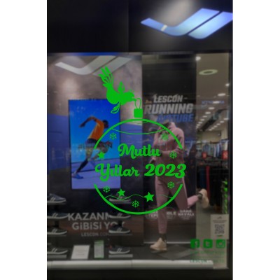 Sevimli Kuş Hediye Paketi Getiriyor 2023 Yılbaşı Süslemeleri 95x57cm