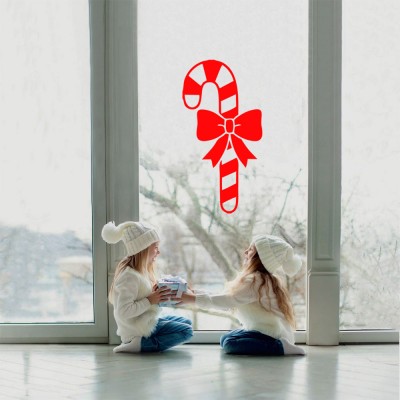 Yılbaşı Süslemeleri Kurdela Süslemeli Değnek