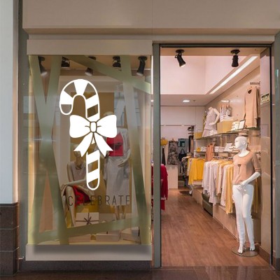 Yılbaşı Süslemeleri Kurdela Süslemeli Değnek