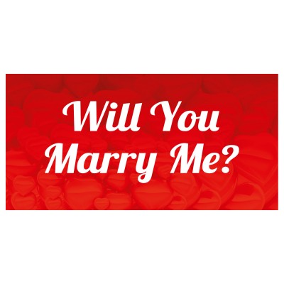  Will You Marry Me? Evlilik Teklifi Afişi Pankartı