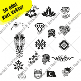 Tuğra Aslan Melek Horoz Kuş Kafesi  50 Adet Vektör Sticker Satın Al