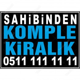 Sahibinden Komple Kiralık (Siyah Mavi Renk)