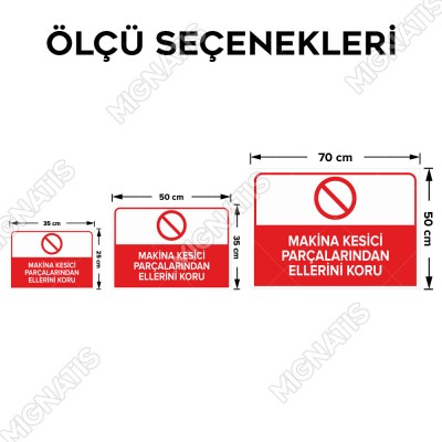 Makine Kesici Parçalarından Ellerini Koru Levhası Makine Kesici Parçalarından Ellerini Koru Levhası