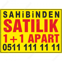 Sahibinden Satılık 1+1 Apart Afişi