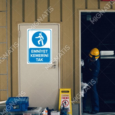 Emniyet Kemerini Tak Levhası