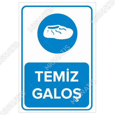 Temiz Galoş Levhası Temiz Galoş Levhası