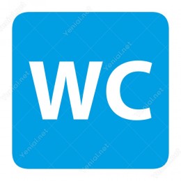 Wc Mavi Yönlendirme Levhası