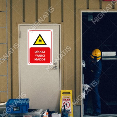 Dikkat Yanıcı Madde Levhası